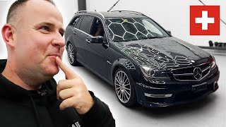 PIERWSZY RAZ kupiłem auto w TAKIM stanie Mercedes C 63 V8 AMG ze Szwajcarii [upl. by Nnaoj]