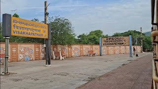 VISAKHAPATNAM RAILWAY STATION ON DEPARTING VSKPKOLLAM SPL EXPRESS TRAIN [upl. by Elenore]