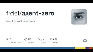 GitHub  frdelagentzero Agent Zero AI framework [upl. by Spanjian]