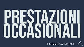 Prestazioni occasionali [upl. by Arbma]