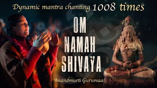 Om Namah Shivaya  1008 Times Powerful Mantra Chanting  Anandmurti Gurumaa [upl. by Nelyt867]