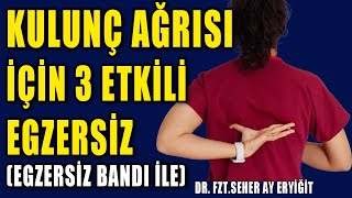 KULUNÇ AĞRISI İÇİN 3 ETKİLİ EGZERSİZ LASTİKLE aktifizyo fiziktedavi sırtağrısı [upl. by Ilyak]