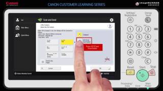 How To Scan And Send on a Canon imageRunner Advance [upl. by Trill]