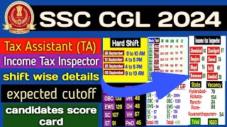 cgl 2024 tier 1 expected cutoffscore cardshift wise details  TAincome tax inspector [upl. by Pace]