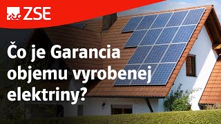 Čo je Garancia objemu vyrobenej elektriny [upl. by Ecinuahs]