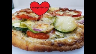 WHITE SAUCE VEGGIE VEGETABLE PIZZA AIR FRYER [upl. by Paolina]