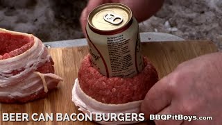 Beer Can Bacon Burger by the BBQ Pit Boys [upl. by Nerehs]