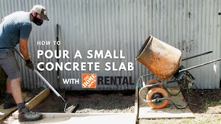 How To Pour A Small Concrete Slab For A LeanTo Shed [upl. by Baal810]