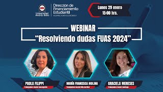 Webinar quotResolviendo dudas sobre el FUAS 2024quot [upl. by Tereve]