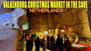 VALKENBURGS AMAZING UNDERGROUND CHRISTMAS MARKET 2023  NETHERLANDS  4K [upl. by Travis]