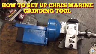 SET UP VALVE SEAT LATHE CHRIS MARINE TOOL [upl. by Strohl]