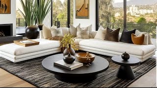 SOFT NEUTRAL LIVING ROOM DECORATING IDEAS 2024 INTERIOR DESIGNS [upl. by Nolahs]