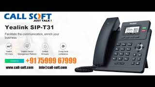 Buy Yealink t31 amp T31P IP PHONE  Easy configuration and support Call Whatsapp 7599967999 [upl. by Kursh]