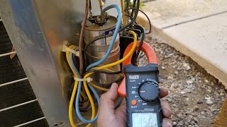 How to Check Amperage on Compressor and Fan Motor [upl. by Belda34]