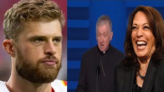 Chiefs kicker Harrison Butker DESTROYS WOKE Archbishops PRAYER at DNC Makes NO MENTION of Jesus [upl. by Dnalon]