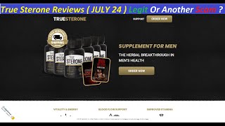 True Sterone Reviews  JULY 24  Legit Or Another Scam  TrueSterone  TrueSterone Com Reviews [upl. by Selegna202]