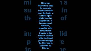 filtration chalk and water suspension chalk residue and water as filtrate [upl. by Scarrow]