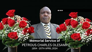 MEMORIAL SERVICE OF PETROUS CHARLES OLESAMPU [upl. by Tepper372]