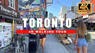 🇨🇦 Toronto Canada Walking Tour  Downtown Dundas St W amp Kensington Market 4K Ultra HDR60fps [upl. by Damian515]