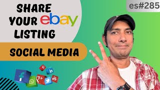 Effortlessly Share Your eBay Listings on Social Media  eBay Sellers es285 [upl. by Ecirtaemed275]