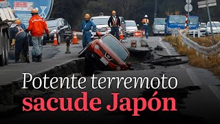 Potente terremoto sacude Japón [upl. by Dempsey]