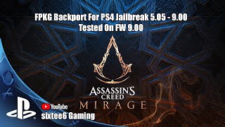 Assassins Creed Mirage FPKG Backport For PS4 Jailbreak 505  900 [upl. by Eimak]