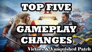 TOP 5 NEW GAME MECHANICS  AoE2 Victors and Vanquished Patch [upl. by Carvey]