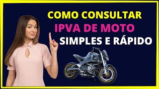 IPVA DE MOTO  Saiba como consultar documento de moto [upl. by Treblihp]