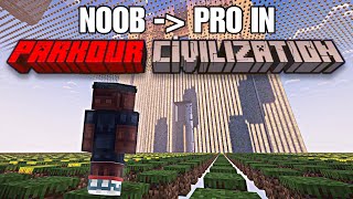 Minecraft but I become a PRO in PARKOUR CIVILIZATION RATED R MOVIE [upl. by Tdnaltroc]