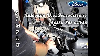 Cum se schimba uleiul de servodirectie Tutorial inlocuire lichid servo pas cu pas acasa [upl. by Astrix]