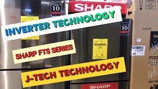 SHARP NO FROST REFRIGERATOR INVERTER TECHNOLOGY ELEGANT DESIGN JTECH TECHNOLOGY sjfts07avssl [upl. by Ertha]