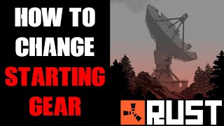 Rust Console Community Server How To Change Player Spawn Starting Loadout Gear Items With Custom Kit [upl. by Brentt779]