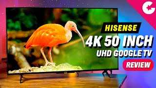 Hisense 4K 50inch UHD TV Unboxing amp Review 50A6H  Best GOOGLE TV in 2022 [upl. by Lesko238]