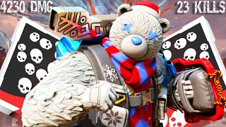 BEAR GIBRALTAR 23 KILLS amp 4230 DAMAGE Apex Legends Gameplay [upl. by Tegirb]