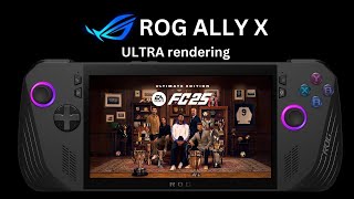 EA FC25 Launch Day ROG Ally X9GB VRAM ULTRA SettingsGame Ready Driver 2481 25W 720p900p1080p [upl. by Tham]