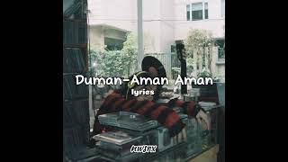 Duman  Aman Aman [upl. by Clawson]