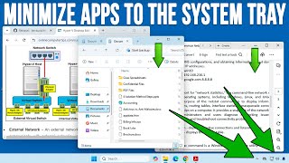 Minimize and Open Program to the Windows System Tray to Hide Them [upl. by Cindie]