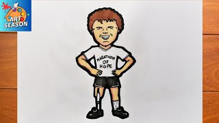 How to Draw Terry Fox [upl. by Yelmene93]