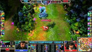 FNC vs MSK  Fnatic vs Mineski Worlds 2013 Day 6 Group B  Season 3 Championship S3 D6G3 VOD [upl. by Gilchrist98]