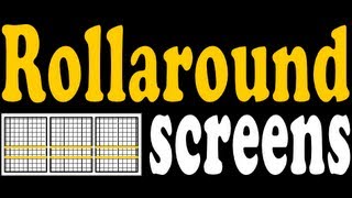 Rollaround Screens warehouse door screen assembly MP4 [upl. by Ailugram]