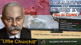 Literally Sinking the Netherlands to Drown Germans  Hearts of Iron 4 Man the Guns [upl. by Innob263]