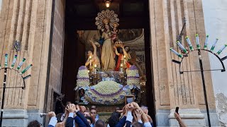 PALERMO  PROCESSIONE DI MARIA SS DEL LUME DEL NOVIZIATO 4K 28072024 [upl. by Sibella]