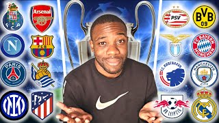 My UEFA Champions League Round of 16 Predictions [upl. by Eadie]