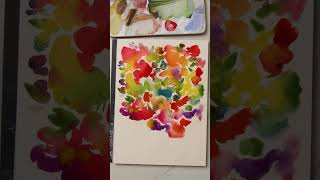 VERY FUN Abstract Watercolor Flowers [upl. by Ayaet263]