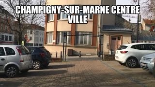 ChampignysurMarne centre villeRoote 4K Drinving Region de france [upl. by Euqinehs]