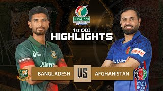 Bangladesh vs Afghanistan Highlights  1st ODI  Afghanistan tour of Bangladesh 2022 [upl. by Earazed]