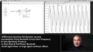 LTSpice Tutorial SlewRate vs Finite Bandwith Limitations [upl. by Adehsor]