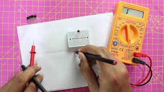 Simple Method to Identify Emitter Base Collector of Transistor using Multimeter [upl. by Nahum]