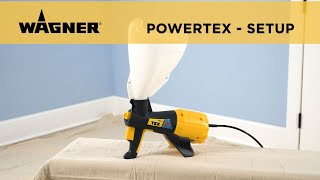 Wagner PowerTex Texture Sprayer Setup [upl. by Korns]