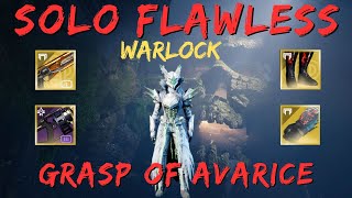 Solo Flawless Grasp of Avarice Warlock Season of the Wish [upl. by Ardnuaek420]